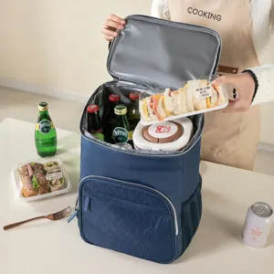 Waterproof insulated cooler backpack for outdoor travel, picnic, and lunch box storage.