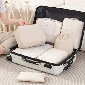 Travel packing cubes 7-piece set luggage organizers bags for clothes travel accessories storage