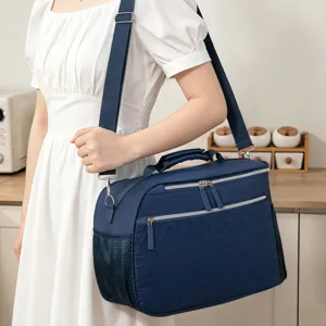 Wasserdichte isolierte Lunchtasche trapezförmige Umhängetasche Picknick Frischhaltebehälter