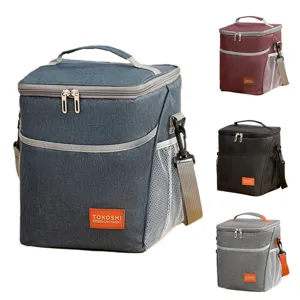 Insulated lunch bag thick waterproof cooler bag portable picnic food container storage box