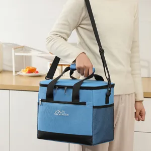 Large Insulated Lunch Bag Waterproof Thermal Cooler Bag Portable Picnic Food Box Storage Bag For Outdoor Travel