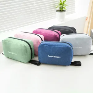 Trousse de toilette de voyage imperméable, grand organisateur de maquillage pliable, étui.