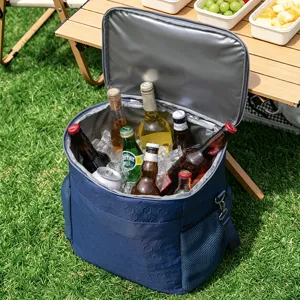 Insulated cooler bag portable picnic lunch bag waterproof crossbody thermal bag for camping