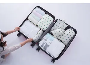 Set de cubos de embalaje de viaje organizadores de maleta bolsas de compresión ropa
