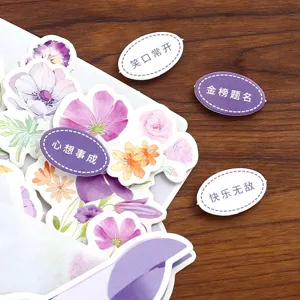 Set di biglietti di auguri floreali DIY con deliziosi motivi botanici e messaggi.