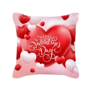 Valentine's Day heart throw pillow cover for living room sofa bedroom romantic home decor.