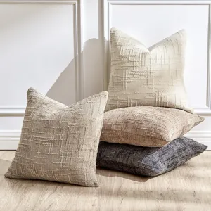 Set di federe per cuscini decorativi moderni per divano e letto, tessuti morbidi eleganti.