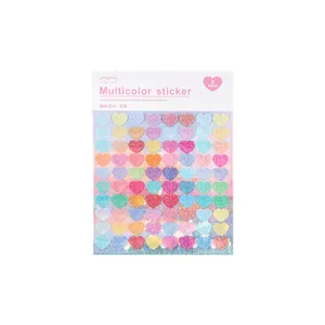 PaperMore PET heart sparkly decorative planner stickers holographic craft material 1 sheet