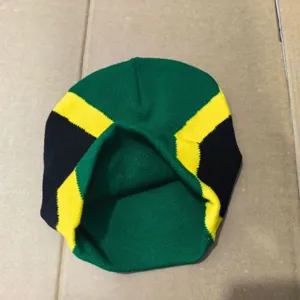 Jamaika Flagge Strickmütze Beanie für den Winter, warme Mütze für Damen und Herren.