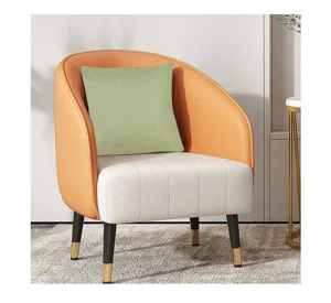 Detail shot of solid color linen throw pillow, soft and comfortable for sofa or office chair.