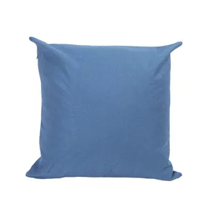 Solid color linen throw pillow cover square cushion case for living room sofa decor main view
