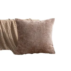 Effen chenille kussenhoes voor de woonkamer bank, moderne decoratieve kussensloop.
