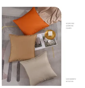 Detailed view of luxury PU leather throw pillow cover, soft texture, elegant home decor accent.