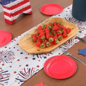 Independence Day table runner US patriotic star fireworks table cloth for dining party decor
