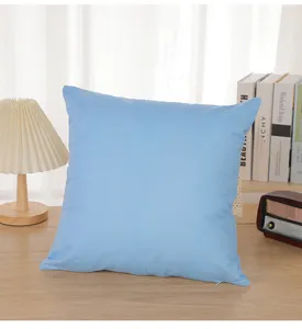 Solid Color Short Plush Pillow Cover Soft Cushion Case for Living Room Sofa Bedside Decor