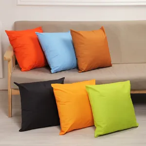 Solid Short Plush Pillowcase Modern Minimalist Cushion Cover Soft Skin Friendly Pillow Slip For Living Room Sofa Bedding