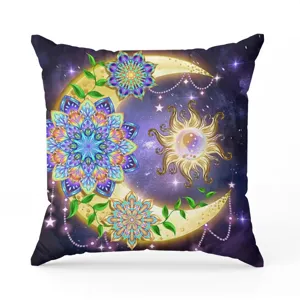 Bohemian mandala throw pillow cover soft vintage cushion case for sofa bed room decor