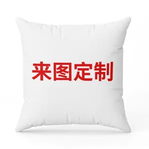 Custom throw pillow cover white blank cushion case personalized print home decor sofa