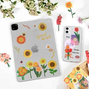 infeel.me PET floral sticker pack blooming trees series for journaling and crafting main view