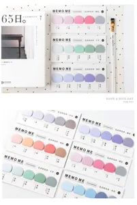 Details of infeel.me color research series sticky notes, gradient memo pads for daily use.