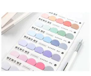 infeel.me Semi-circular Sticky Notes Colour Research Series Memo Pad Cute Stationery