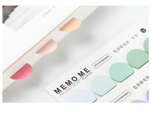 Semi-circular sticky notes aesthetic index tabs memo pad for planner journaling stationery