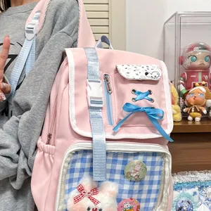 Zaino Scolastico Ita Bag in Stile Giapponese Anime per Studenti Donne Casual Grande Capacità