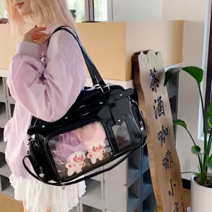 Japanese college style ita bag large capacity tote bag women commuting student class bag