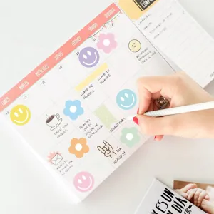 Roll flower reward stickers children smiley face decorative self-adhesive stickers