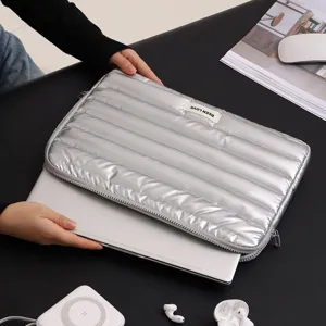 Borsa Custodia per Laptop Trapuntata Portatile Puffer Custodia Impermeabile Leggera Valigetta Business per Notebook Tablet
