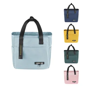 Portable Oxford Cloth Thermal Lunch Bag Waterproof Insulated Bento Box Tote Cooler Bag For Picnic Work School Travel