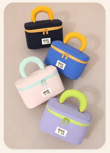 Large capacity portable cosmetic bag toiletry travel storage bag multi-color styles