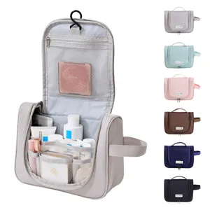 Large Capacity Travel Cosmetic Bag Portable Hook Toiletry Bag Multi-Function Makeup Storage Bag Handbag For Women
