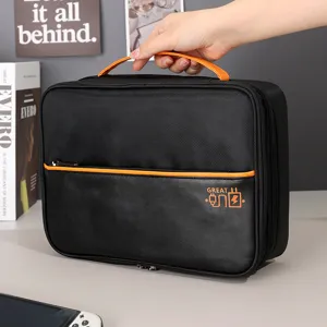 Bolsa de almacenamiento digital multicapa para cables de viaje, baterías y accesorios.