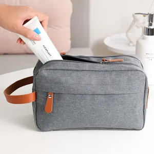 Men's Toiletry Bag Large Capacity Travel Storage Organizer Oxford Cloth Waterproof Portable Cosmetic Bag Makeup Pouch