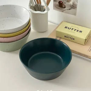 Koreaans INS stijl keramische spetter kom retro fruit yoghurt graan ontbijt kom tafel