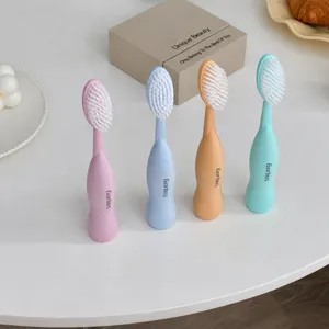 Grande tête poils souples brosse à dents poignée écologique ergonomique outil de soin quotidien