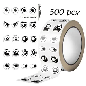 Adesivi In Rotolo Con Espressioni Oculari Di Cartoni Animati Carini Carta Patinata Sigilli Adesivi Decorativi Per Confezioni Regalo Cottura