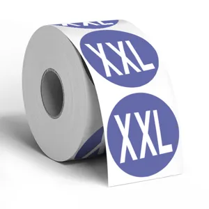 Rolle mit XXL runden Etiketten Aufklebern Klebeverpackung Markierung Siegel 500 Stk