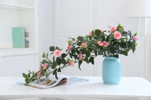 Artificial Rose Vine Silk Flower Hanging Garland For Home Decor Wedding Party Floral Arrangement Wall Decoration
