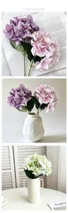 Dettaglio di fiore di ortensia artificiale, decorazione floreale bionica stampata 3D.