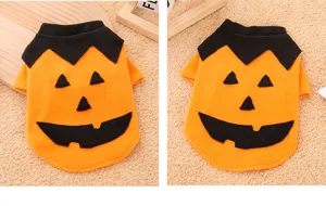 Halloween funny pet dog clothes pumpkin costume puppy apparel pet party dress detail view