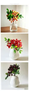 Artificial berry flower bouquet home desktop decorative ornaments faux plant floral decor