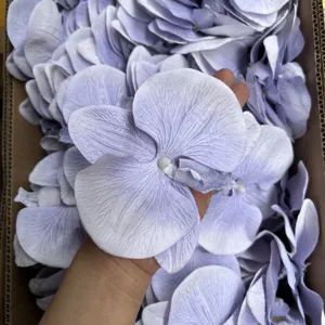 Artificial purple phalaenopsis flower heads for DIY crafts, shoes, and clothing decor.