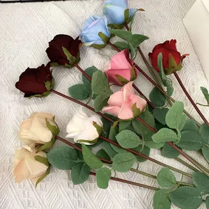Künstliche Einzelne Rosen Seidenblume Künstlicher Rosenstrauch Für Zuhause Restaurant Hochzeit Valentinstag Party Dekoration