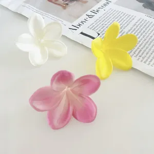 PU Plumeria flower hair clips, artificial frangipani for beach holiday wedding DIY decor