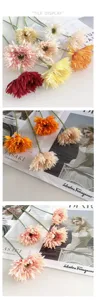 Kunstmatige gerbera bloemen boeket nep zijden bloemen voor bruiloft en huisdecoratie
