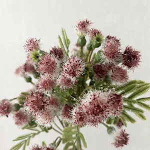 Artificial simulation flower bouquet fuzzy spherical floral home decor photography props