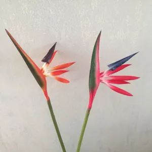 Artificial Bird of Paradise flower PU material realistic plant for home decor and office styling