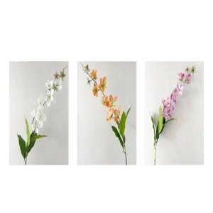 Artificial flower branches home decor colorful jasmine begonia hotel table decoration display